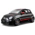 FIAT ABARTH 500 E1/18 NEGRO TECHO ROJO