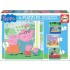 PUZZLES PROGRESIVOS PEPPA PIG 6+9+12+16 PIEZAS