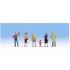 FIGURAS PINTADAS (grupo de musica,6 figuras) E/HO
