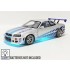 Nissan Skyline GTR R34 2 Fast 2 Furious E1:18 de Brian 1999 (con LED azules)