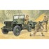 WILLYS MB JEEP WITH TRAILER E1/35