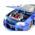BRIAN´S NISSAN SKYLINE GT-R (R34) 1999 FAST & FURIOUS 2001 AZUL E1/24