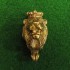 MASCARON DE PROA - CABEZA DE LEON EN METAL 3´5 cm (DECORACION DE METAL)